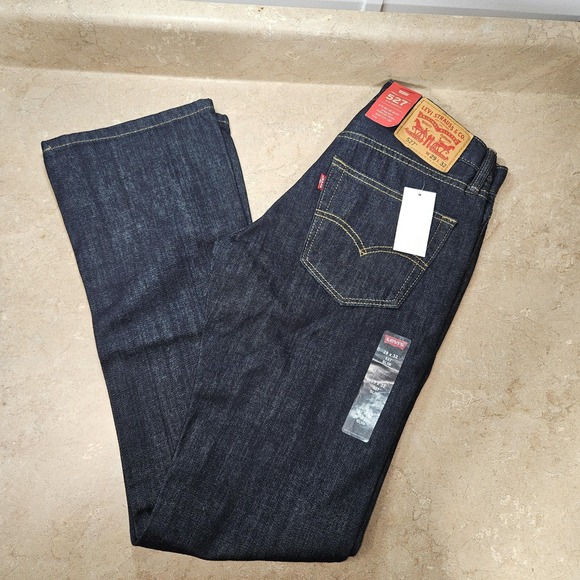 Levis 527 Jeans Mens 29x32 Slim Bootcut Dark Wash Western‎ Cowboy - Picture 9 of 13